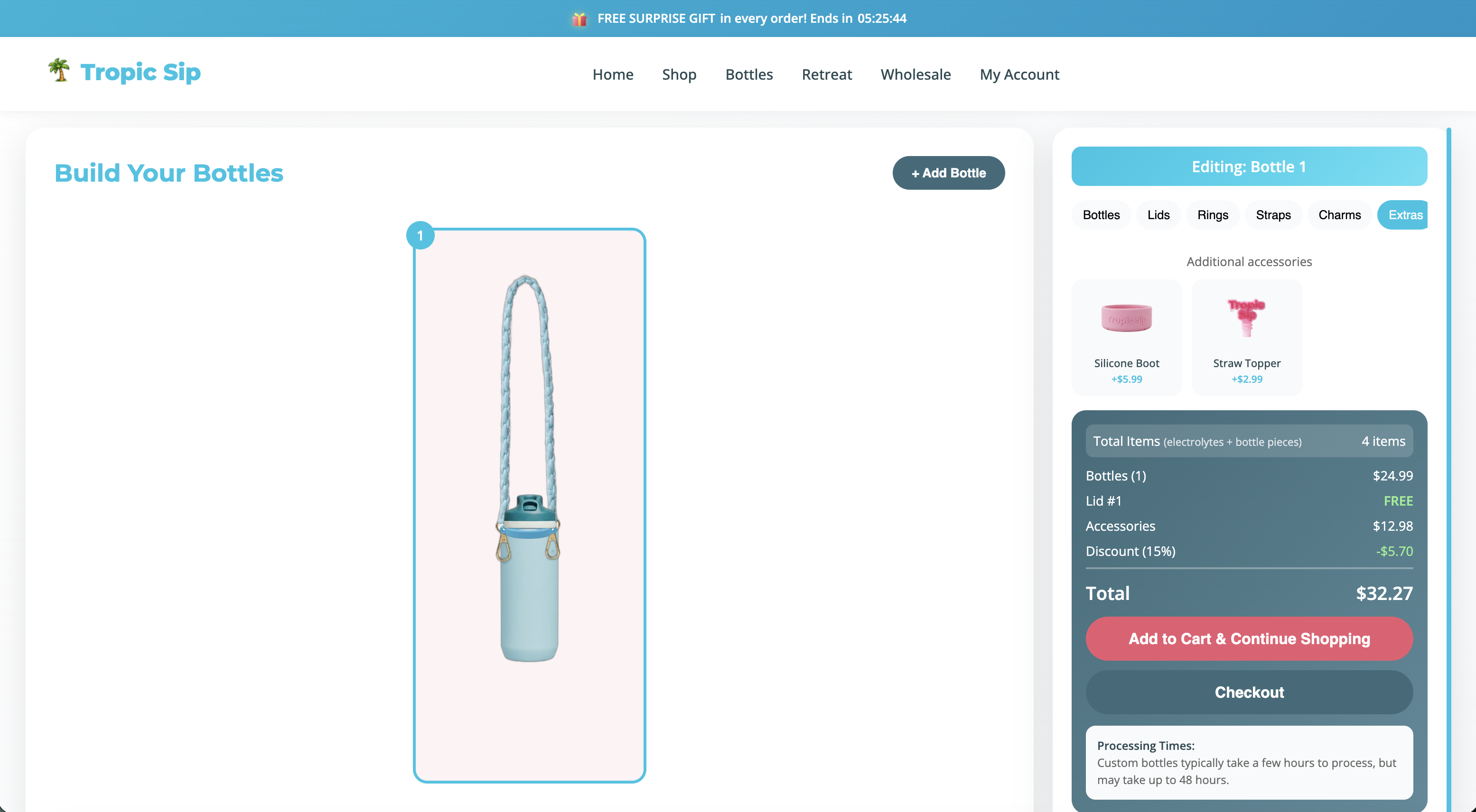 Tropic Sip Bottle Builder